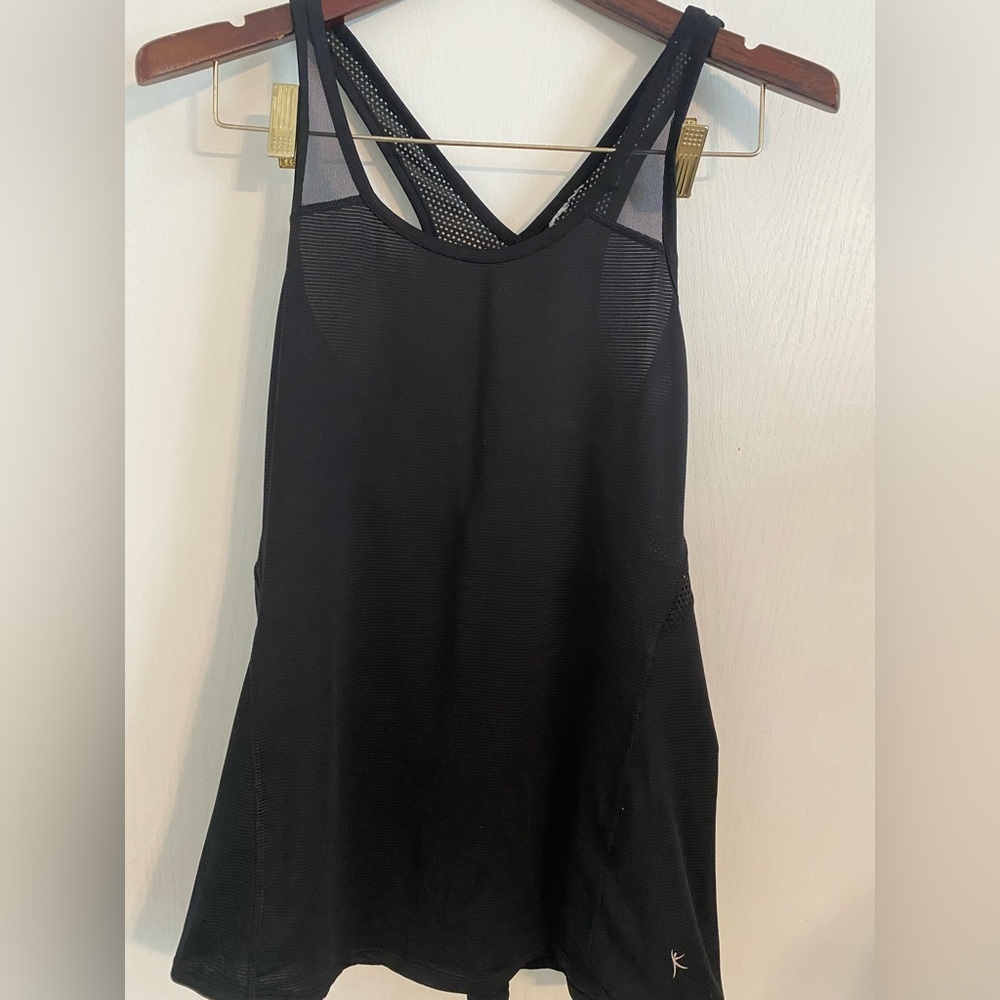 Danskin Athletic Tank Top | Color: Black | Size: Small |
